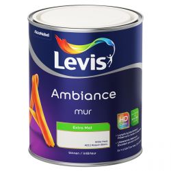 LEVIS AMBIANCE MUURVERF BINNEN EXTRA MAT WITTE HAAI 1L