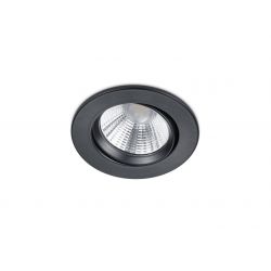 TRIO PAMIR INBOUWSPOT ROND MAT ZWART