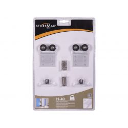 STOREMAX BASIC SCHUIFDEUR WIELSET T.B.V. 1 DEUR TYPE HANGEND H-40