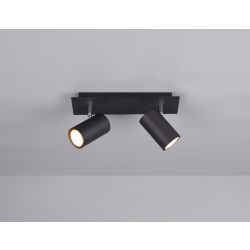 TRIO MARLEY PLAFONDSPOT ZWART EXCL 2XGU10 MAX 35W