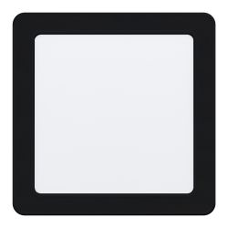 EGLO FUEVA 5 INBOUWSPOT VIERKANT ZWART 10.5W