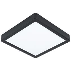 EGLO FUEVA 5 PLAFONDLAMP VIERKANT ZWART 16.5W