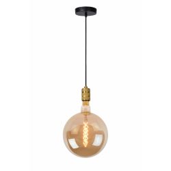 LUCIDE JOVA - HANGLAMP - DIA 4,6CM - 1XE27 - MAT GOUD / MESSING
