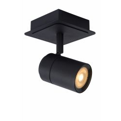 LUCIDE LENNERT - PLAFONDSPOT BADKAMER - LED DIMBAAR - GU10 - 1X5W 3000K - IP44 - ZWART