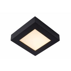 LUCIDE BRICE-LED PLAFONDLAMP BADKAMER DIMBAAR 15W ZWART