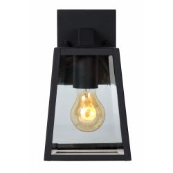 LUCIDE MATSLOT - WANDLAMP BUITEN - 1XE27 - IP23 - ZWART
