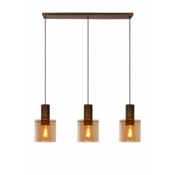 LUCIDE TOLEDO - SUSPENSION - DIA 20CM - 3XE27 - AMBRE