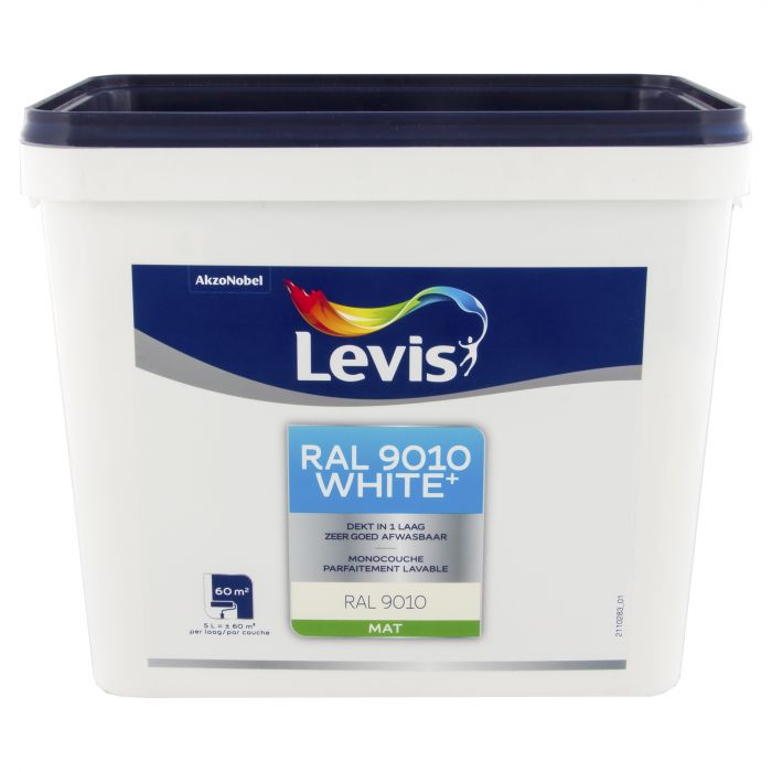 Soms zelfstandig naamwoord Baffle LEVIS WHITE+ VERF RAL 9010 5L online kopen? | Cevo.be