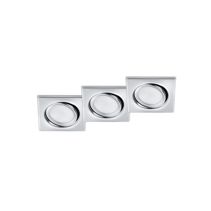 Acheter TRIO RILA SPOT ENCASTRE CARRE CHROME 3x 5W en ligne ?