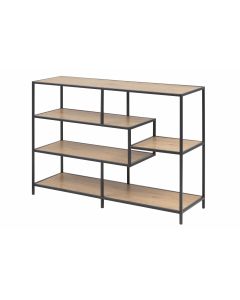 SEAFORD BIBLIOTHEQUE 3 ETAGERES CHENE SAUVAGE 114X35X78 CM