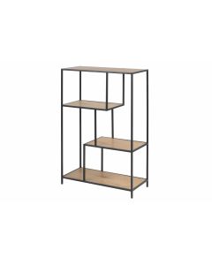 SEAFORD BIBLIOTHEQUE 2 ETAGERES CHENE SAUVAGE 77X35X114CM