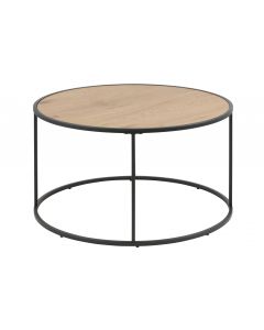 SEAFORD TABLE BASSE CHENE SAUVAGE DIA 80 H 45 CM