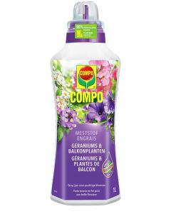 COMPO VLOEIBARE MESTSTOF GERANIUMS & BALKONPLANTEN 1L