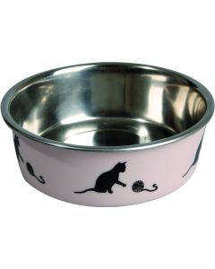 FLAMINGO EET/DRINKPOT KAT BELLA KENA ROZE 11CM 160ML