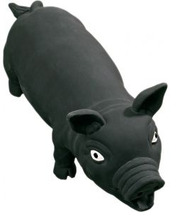 FLAMINGO LATEX VARKEN ZWART 33CM