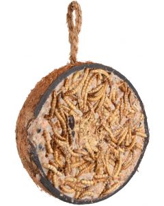 FLAMINGO MANGEOIRE NOIX DE COCO DEMI AVEC VER DE FARINE 200G