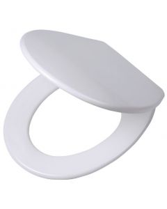 TIGER BOSTON ABBATANT DE WC AVEC COUVERCLE DUROPLAST BLANC / ACIER INOXYDABLE BROSSÉ