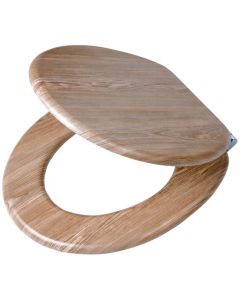 TIGER SCAFFOLD WOOD LOOK ABBATANT DE WC AVEC COUVERCLE MDF CHÊNE