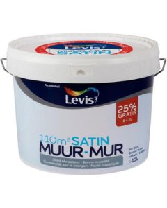 LEVIS LS MUUR EN PLAFOND 8L+2L SATIN WIT