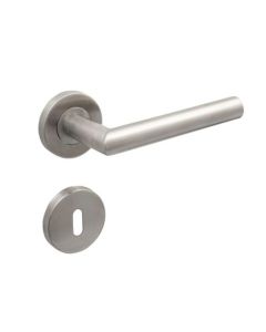 DEURKLINK ECO LINO INOX + rosas - SET