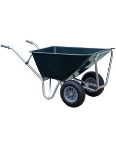 BROUETTE 160L 2 ROUES VERT/GALVA