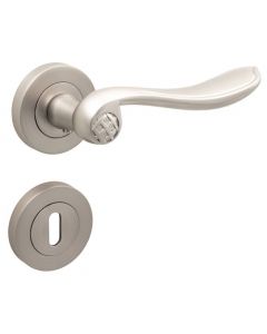 ORO&ORO DEURKLINK ISABELLA MAT NIKKEL ROSAS SLEUTEL - set