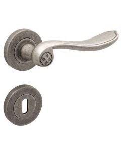 ORO&ORO DEURKLINK ISABELLA ANTIEK TIN ROSAS SLEUTEL - set