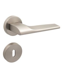 ORO&ORO DEURKLINK TIMELESS MAT NIKKEL ROSAS SLEUTEL - set