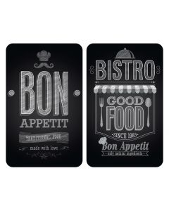 WENKO PROTEGE-PLAQUE UNIVERSEL VERRE BON APPETIT 2PCS