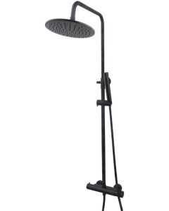 WIESBADEN CARAL THERMOSTATISCHE DOUCHEOPBOUWSET ZWART