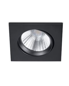 TRIO PAMIR INBOUWSPOT VIERKANT MAT ZWART