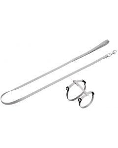 FLAMINGO KATTENTUIG+LIJN ZILVER REFL 110CM