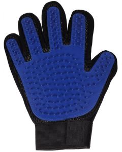 FLAMINGO GANT DE TOILETTAGE BLEU/NOIR 24CM