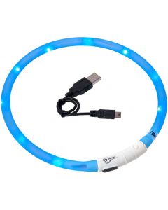 FLAMINGO VISIO LIGHT LED HALSBAND BLAUW 70CM