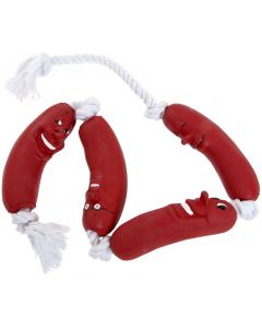 FLAMINGO LATEX WORSTEN AAN KOORD 72CM