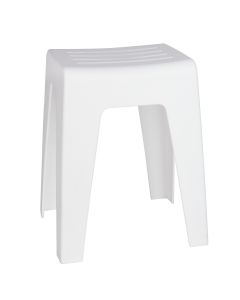 WENKO KUMBA TABOURET DE SALLE DE BAINS BLANC