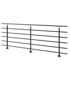 SOGEM BALUSTRADE KIT PURE BLACK 2.5M BEVESTIGING GROND