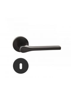 ORO&ORO DEURKLINK SOFIA MAT ZWART ROSAS SLEUTEL - set