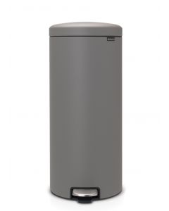 BRABANTIA NEWICON PEDAALEMMER 30L MINERAL CONCRETE GREY
