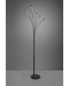 TRIO REED REALITY VLOERLAMP METAAL/ZWART