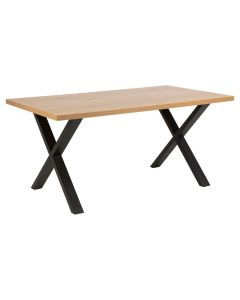 ACTONA WALES TABLE CHENE/NOIR 160X90CM