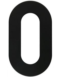 HUISNUMMERS PLAT 0 ZWART
