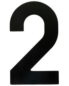 HUISNUMMERS PLAT 2 ZWART
