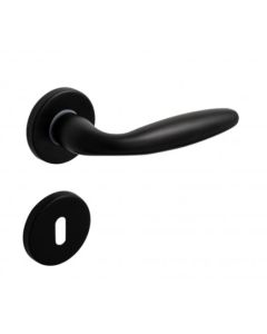 DEURKLINK GOKSU MAT ZWART + rosas - SET