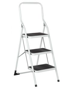 ESCALO ESCABEAU AVEC 3 MANCHES LARGES - BLANC  