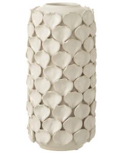 J-LINE VAAS CELINE KERAMIEK WIT L