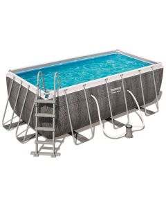 BESTWAYPISCINE RECTANGULAIRE SET 4.12MX2.01MX1.22M
