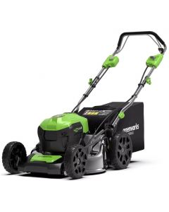 GREENWORKS GRASMACHINE 40V GD40LM46SPK4X 2ACCU's+LADER