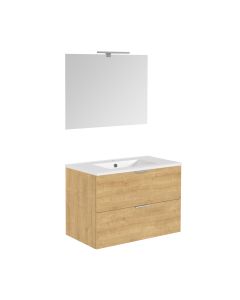 ALLIBERT EUROPACK BADKAMERMEUBEL SET 80CM EIK ARLINGTON 2 LADES