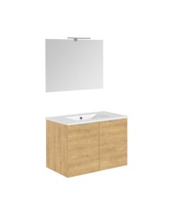 ALLIBERT EUROPACK BADKAMERMEUBEL SET 80CM EIK ARLINGTON 2 DEUREN